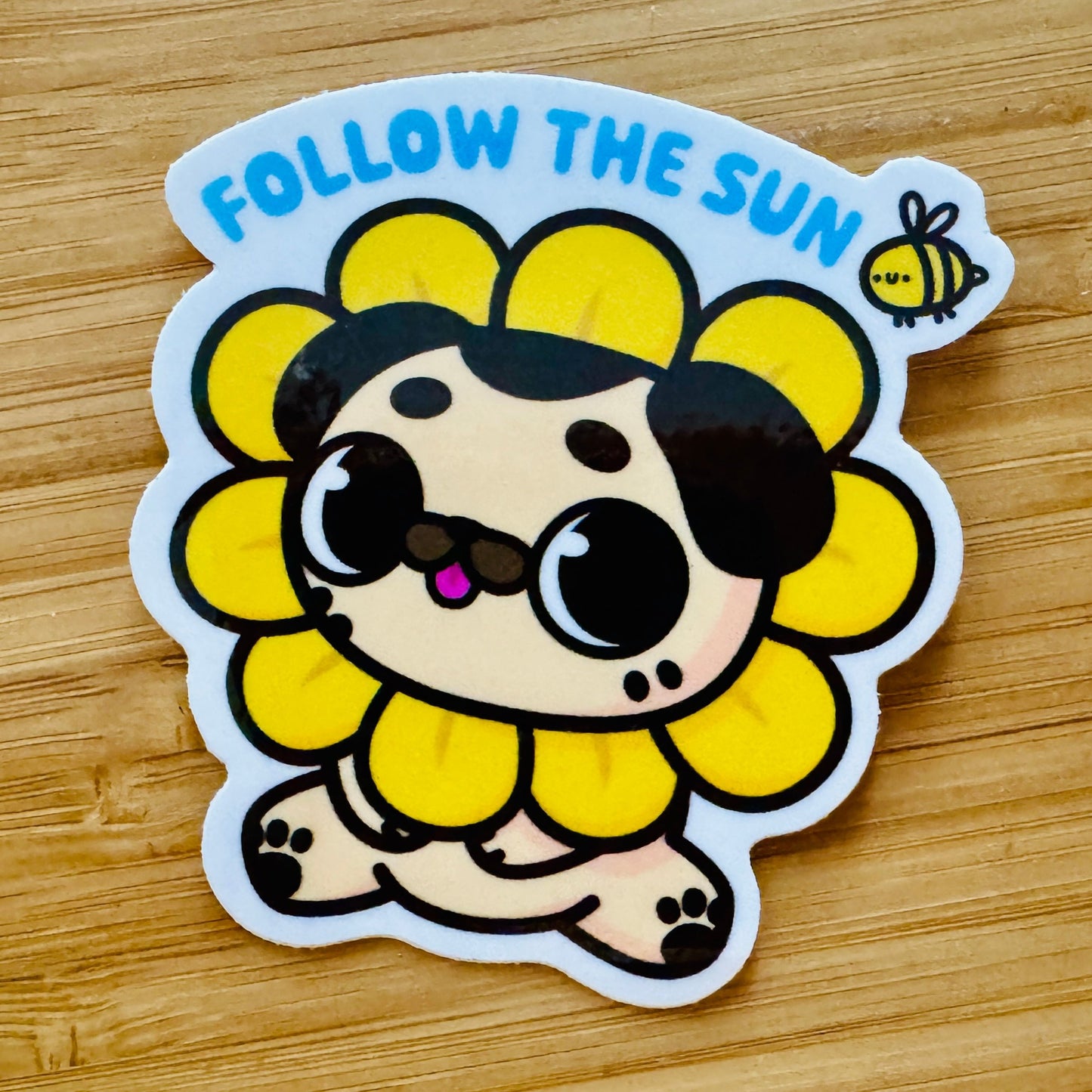 Follow the Sun Sunflower Gus Sticker