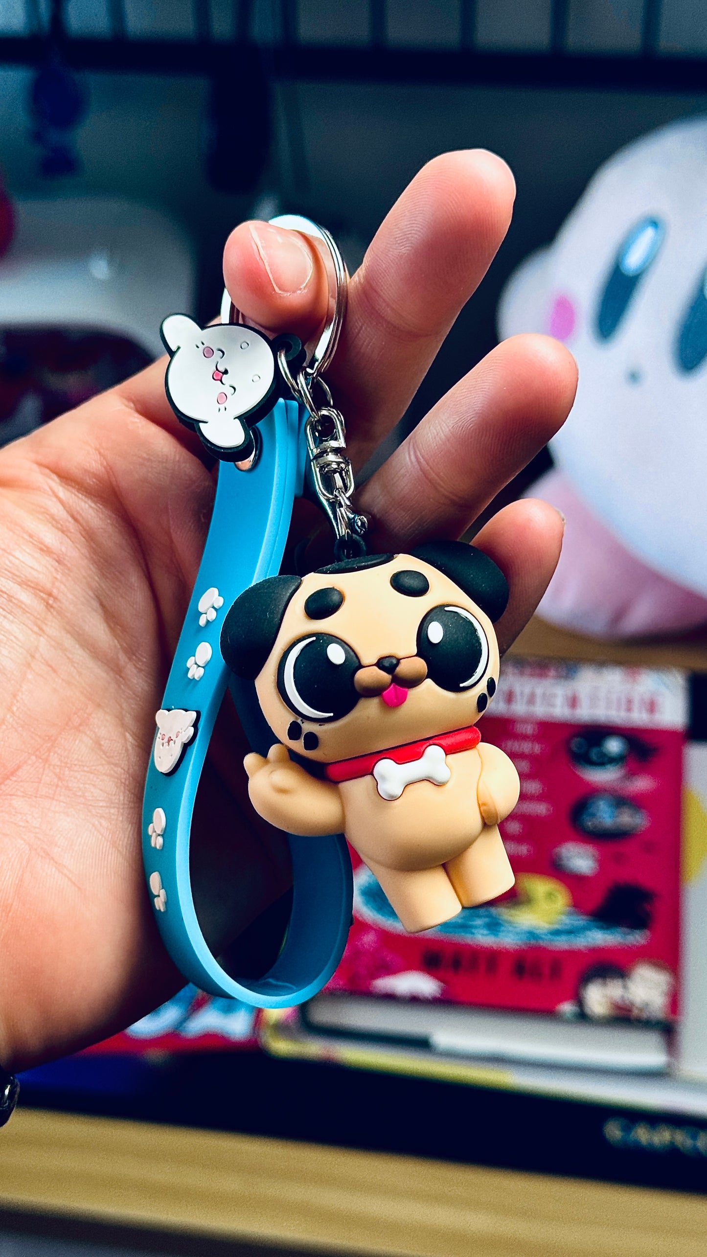 Gus the Pug 3D Keychain