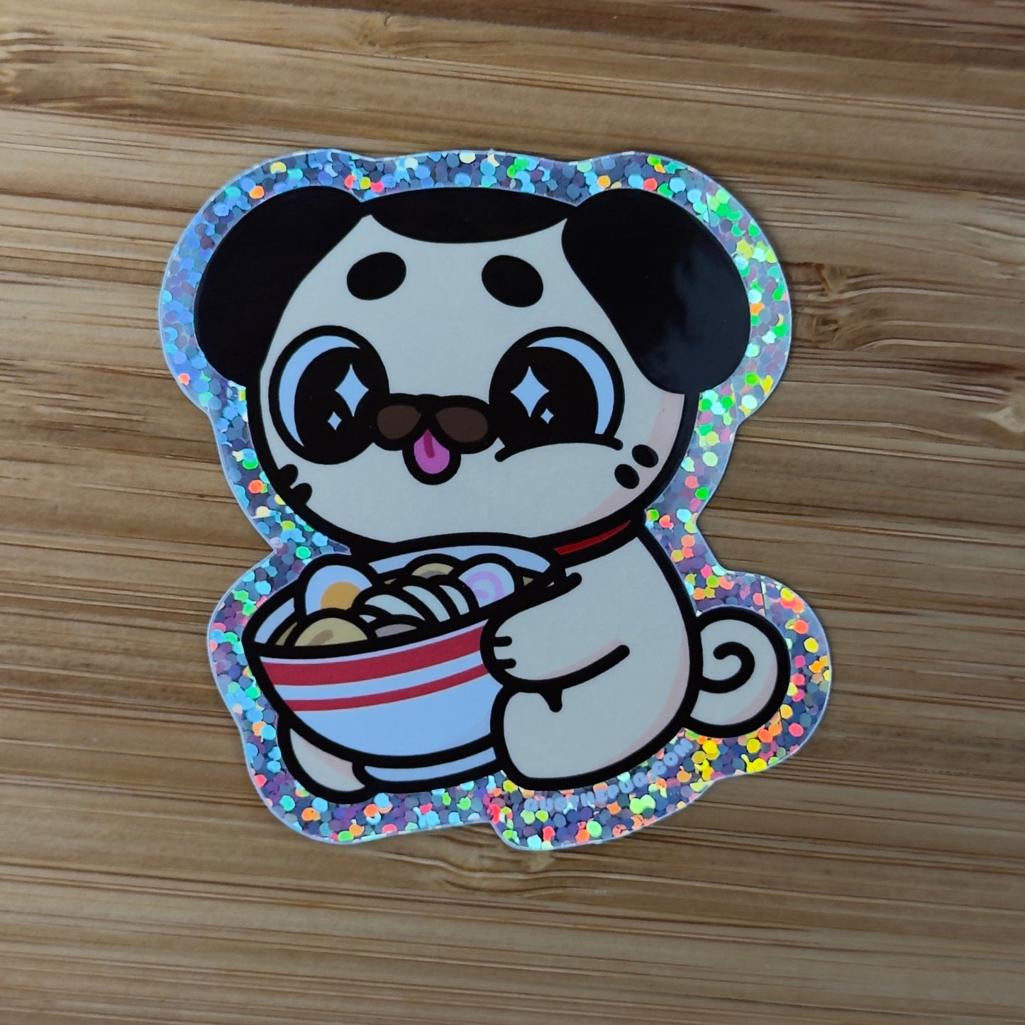 Gus eating ramen